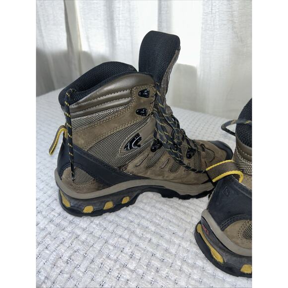 Salomon Quest 4D 2 GTX Gore-Tex Ortholite Gray Hiking Boots Mens Size 7.5 - Picture 7 of 13